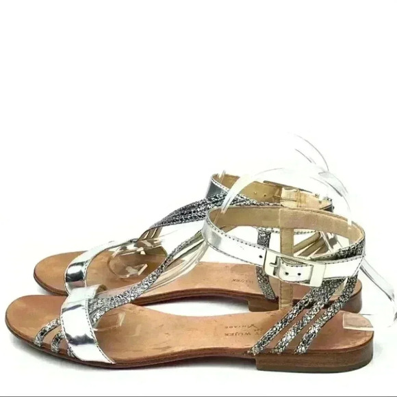 Johnny wujek sandals 39 patent leather gladiator - Picture 4 of 14